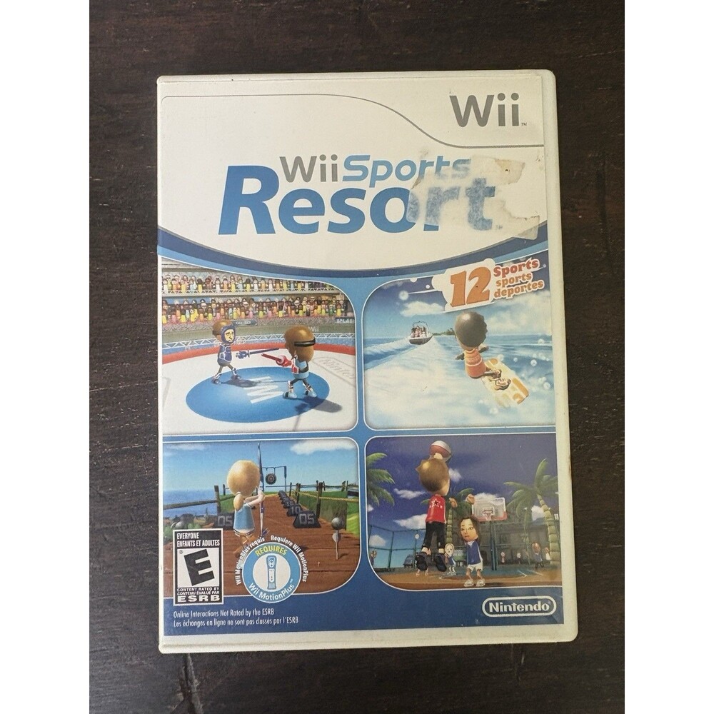 Wii Sports Resort (Nintendo Wii, 2009) Used Complete CIB Manual Disc Case